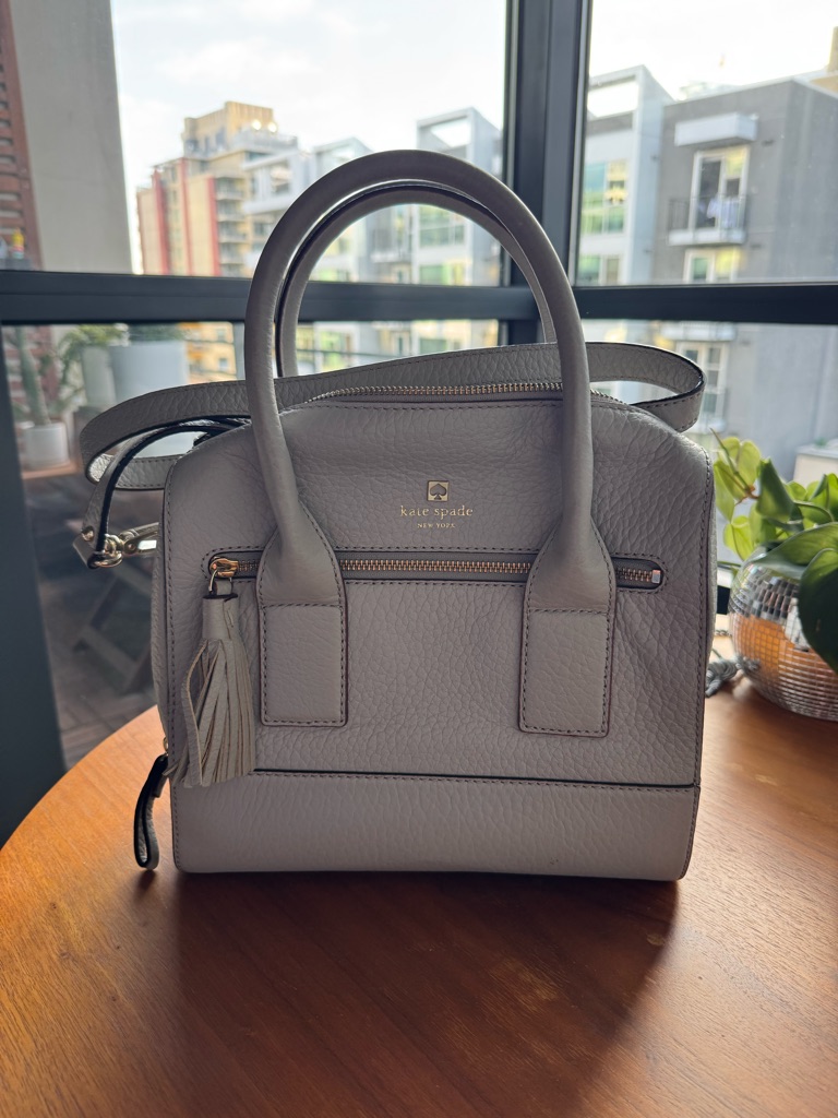 Kate Spade Alessa Handbag In Light Gray